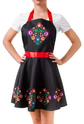 Produktbild von Omgoods – Blumenkleid für Damen – Sommerkleid mit roter Schleife
