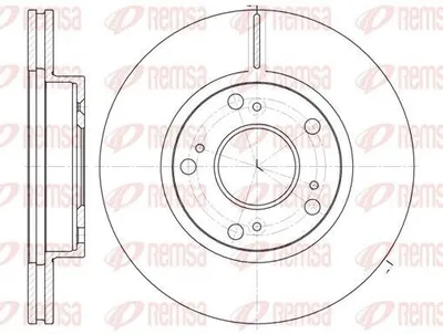 Produktbild von 2x REMSA Bremsscheibe 61263.10 vorne für HONDA CIVIC VII Hatchback (EU EP EV)