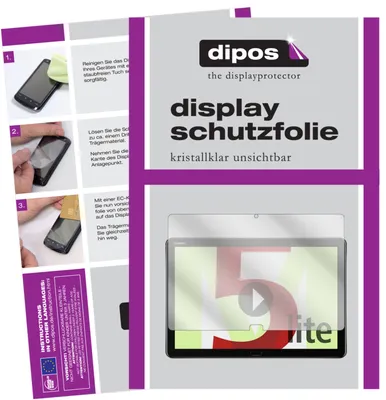 Produktbild von 2x Schutzfolie für Huawei MediaPad M5 Lite klar Displayschutzfolie Folie Display