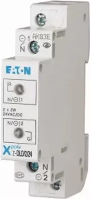 Zdjęcie produktu dla Podwójne światło Eaton, 24AC/DC, czerwone/zielone 284926