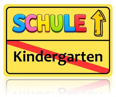 Platzschild erster Schultag, 30x20 cm, Holz, Dekoration Schulstart