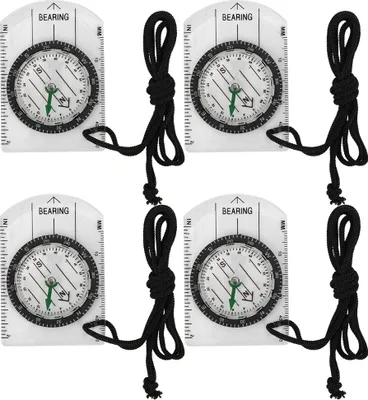 Immagine prodotto di 4 pezzi bussola professionale, scala cartografica, accessori per attrezzatura outdoor
