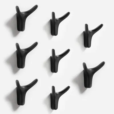 Produktbild von Unyqoos® Set von 8 multifunktionalen Doppelwandhaken für verschiedene Anwendungen