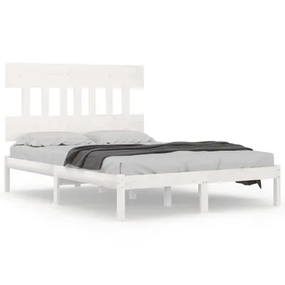 Obrázek produktu pro Rám postele bílý masivní dřevo 200 x 200 cm