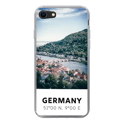 Produktbild von MuchoWow® Handyhülle Schutzhülle Hülle für iPhone 8 Deutschland - Heidelberg - Sommer Silikon Softcase Handy Hülle - Schutzhaube