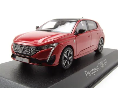 Produktbild von Peugeot 308 GT 2021 elixir rot Modellauto 1:43 Norev
