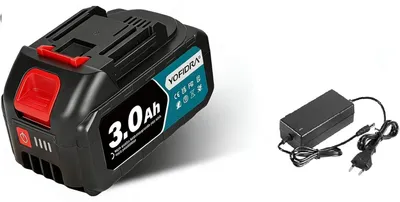 20 V Akku 3,0 Ah mit LED-Anzeige und Schnellladegerät