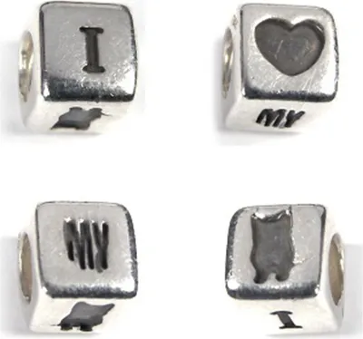 Productafbeelding van CarloBiagi bedel, charme, sieradenelement, emoties, 925 echt zilver, BBSWT03