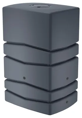 Produktbild von Regentonne eckig NEPTUN 450 Liter anthrazit inkl. Hahn