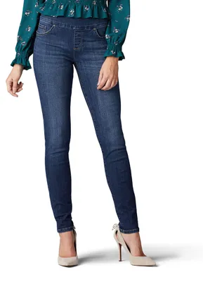 Image de Lee Damen, jean slim fit, coupe ajustée, modèle "Sculpting", couleur "Landslide", taille 48