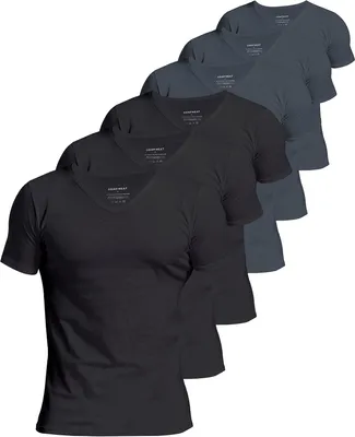 Productafbeelding van Herenshirt - Onderhemd T-shirt - Dagelijks Comfort - 100% Katoen - 4 of 6 stuks - Wit
