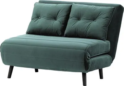 Image de Petit canapé convertible Flic - large de 103 cm-Velluto 12-black