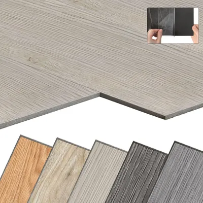 Produktbild von NAIZY PVC Bodenbelag Vinylboden Selbstklebend mit Holz-Optik, 54 Stück 7,53m² Vinyl Klebefliesen Bodenfliesen Selbstklebend, PVC Boden Rutschfest Wasserfest Schwer Entflammbar, Eiche Klassische Weiß