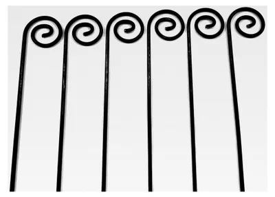 Produktbild von 6 x Rankstab aus Metall, Höhe 116 cm, Pflanzstütze für Stauden und Gemüse in Edelrost