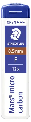 Produktbild von STAEDTLER Mars micro 250 Mine für Druckbleistift Dose mit 12 Minen, 0.5 mm, F