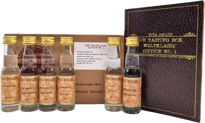 Produktbild von Gin Tasting Set | Geschenkset | Probierset: Weltklasse - 6x0,02l - Vita Dulcis