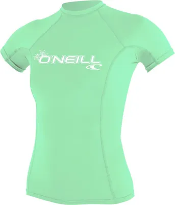 Produktbild von O´neill Wetsuits Basic Skins Rashguard Damen Rashguard Kurzarm Blau S Damen Blau S