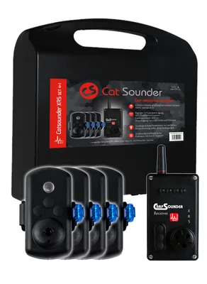 Produktbild von Catsounder XRS 4er Set - 4 Wallerbissanzeiger + Receiver