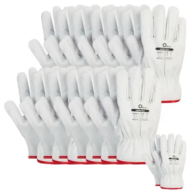 Produktbild von 12 Paar Arbeitshandschuhe aus Ziegenleder Gr. 11 Handschuhe Lederhandschuhe