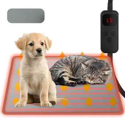 Produktbild von Famanu Heizkissen für Haustiere - Wärmematte für Hund und Katze - 40 x 50 cm, wasserdicht und beißfest