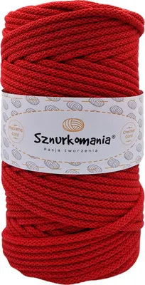 Zdjęcie produktu dla Sznurek bawełniany z rdzeniem 5mm 100m, przędza do makramy, sznurek do makramy, sznurek szydełkowy, sznurek 5mm, dzianinowy sznurek bawełniany,