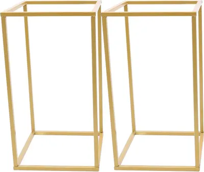 Produktbild von Blumenständer - Metall-Säulenvase - Hochzeitsdeko - Tischdeko Centerpiece - Bodenständer - Für Muttertag - Gold