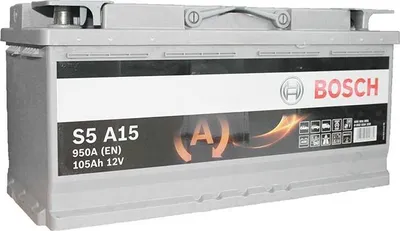 Produktbild von Bosch S5 A15, 105 Ah, 12 V, 950 A, Auto, Silber, 394 mm