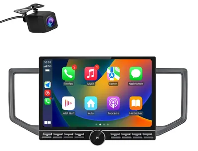 Obrázek produktu pro 13,1" autorádio CarPlay s kamerou pro VW Crafter 2017–2021 GPS navigace WIFI 4G BT SWC USB 6+128 GB 8jádrový procesor DAB+ Android Auto