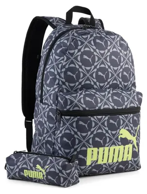 Productafbeelding van PUMA vrijetijdsrugzak rugzak Phase Backpack 20L Moody Gray - Smokey Gray - Geometric AOP donkergrijs