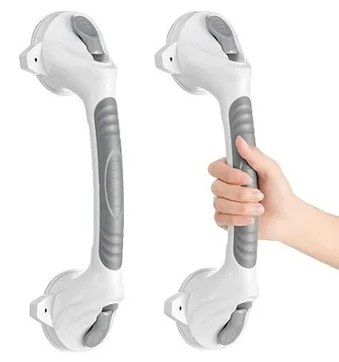 Zdjęcie produktu dla Uchwyt prysznicowy przyssawka bez wiercenia 42 cm dla seniorów 2 sztuki
