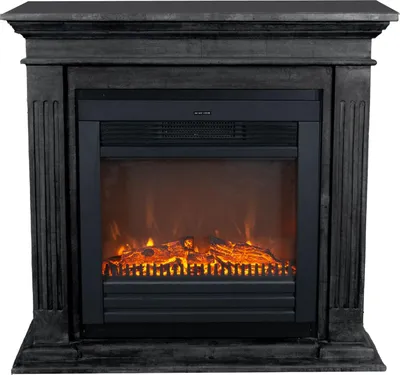Immagine prodotto di Caminetto elettrico Xaralyn - Cadiz ELU-SBU - pietra naturale nera - 1400 Watt di riscaldamento - con telecomando - caminetto da incasso incluso - caminetto decorativo