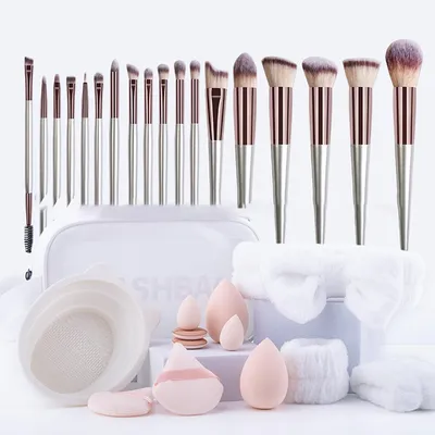 Obrázek produktu pro INF Sada štětců na make-up Rose Gold 31 ks - štětce na make-up, houbičky a další
