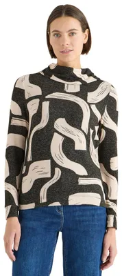 Productafbeelding van Cecil Damen, gestreept melange shirt