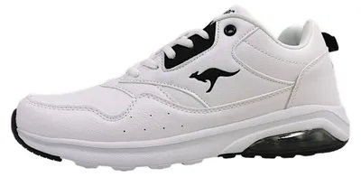 Image de KangaRoos K-AR, chaussures de sport pour hommes, lacées, modèle bas, couleur blanche