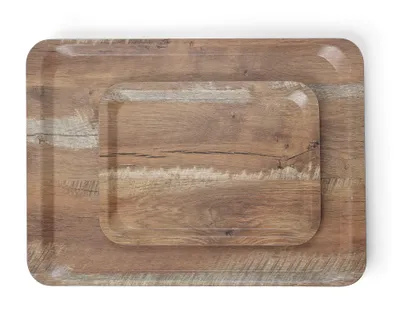 Immagine prodotto di Vassoio da portata HENDI in melamina effetto legno, legno chiaro, 370x530 mm