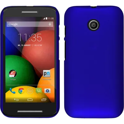 Produktbild von PhoneNatic Kunst-Lederhülle kompatibel mit Motorola Moto E - Wallet weiß + 2 Schutzfolien