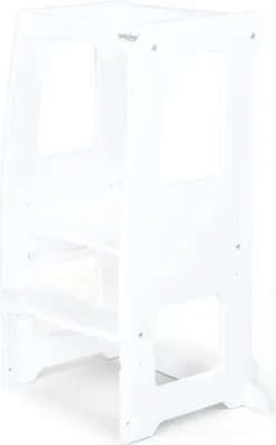 Produktbild von babybay Lernturm Littlefoot, weiß lackiert