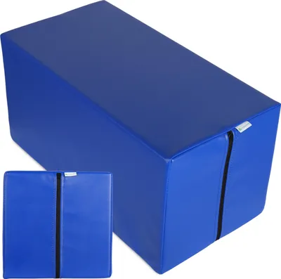 Produktbild von Habys Lagerungswürfel | Bandscheibenwürfel Lagerungskissen Positurkissen | Stufenlagerungswürfel für Massage und Therapie | 60x30x30 cm Marineblau