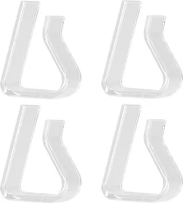 Produktbild von 4 Stück Tischdeckenklammern, transparent, hochfest, glatte Kante, wiederverwendbar, einfach zu installieren, Tischdecken-Halteklammern, Tischdeckenhalter, Haushaltswaren