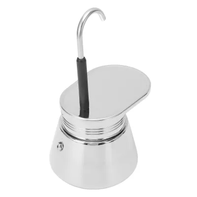 Image de Cafetière mono tube,Cafetière moka,Cafetière en acier inoxydable,Cafetière avec bec verseur