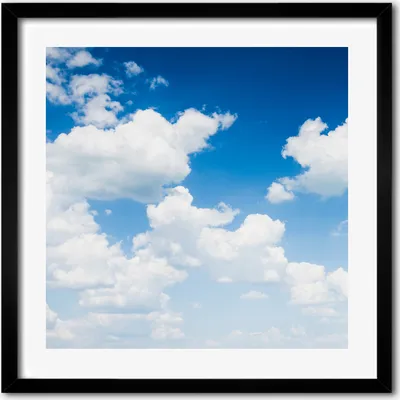 Produktbild von Bild - 50 cm x 50 cm - MDF - Rahmen, Wandkunst - Wolken im Himmel