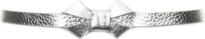 Immagine prodotto di Vanzetti Pelle cintura 15mm Metallic Bow Belt W60 Silver Metallic argentato