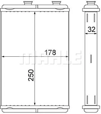 Produktbild von MAHLE ORIGINAL Wärmetauscher Innenraumheizung AH 10 000S