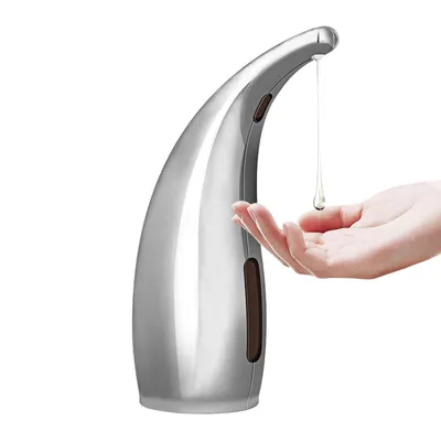 Obrázek produktu pro Automatický dávkovač mýdla o objemu 300 ml s infračervenou technologií, bezdotykový, pro mycí prostředky, tekuté mýdlo, krémy, gely a šampony, vhodný do koupelny a