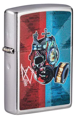 Feuerzeug Watch Dogs Legion Satin Chrom, normal, 1 Stück