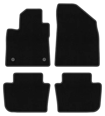 Obrázok produktu pre Velúrové autokoberce pre: MG 4 2022- (hatchback) – sada 4 ks, čierne, na mieru – Wielganizator BASIC