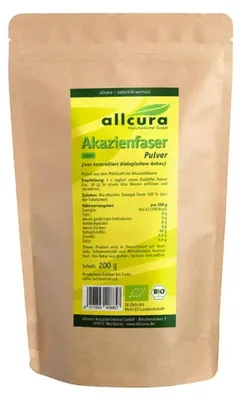 Obrázek produktu pro Allcura Akáciová vláknina v prášku, 199,9 g