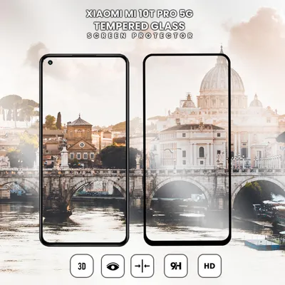 Obrázek produktu pro 1-balení Xiaomi 10T Pro 5G Ochranné sklo na displej - Tvrzené sklo 9H - Super kvalita 3D