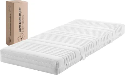 Produktbild von Kaltschaummatratze Komfort-SAN Härtegrad H3 (RG 50) 90 x 200 cm mit RAVOTEX Baumwollbezug