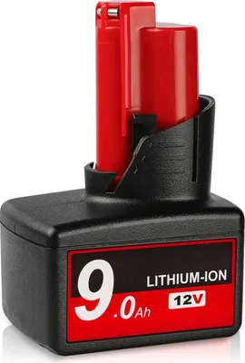 Produktbild von 12V M12 Akku - Li-Ion Ersatzakku für Akkuwerkzeuge - 9,0Ah Hochkapazität - kompatibel mit M12 48-11-2420 48-11-2410 - 1 Stück